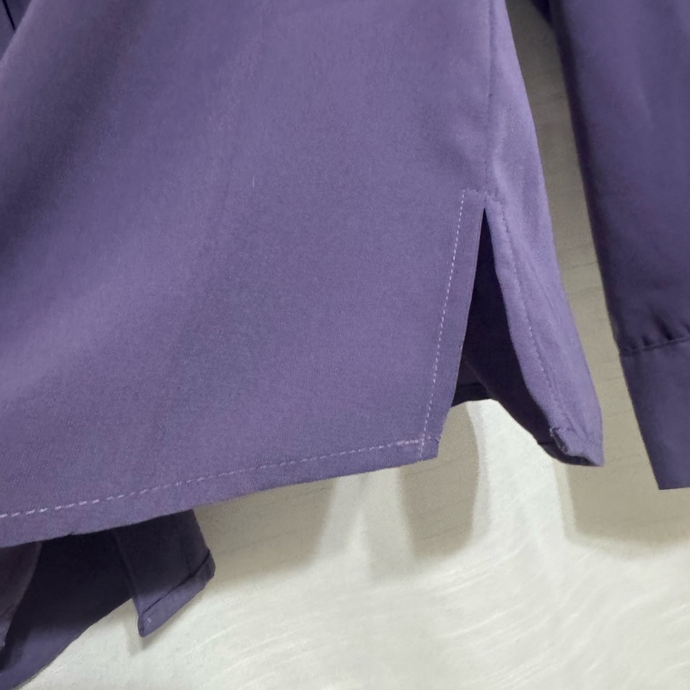Purple Button-Up Blouse - Picture 10 of 11